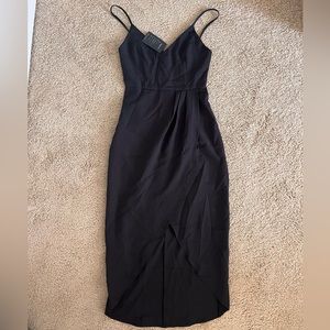 Black midi dress NWT